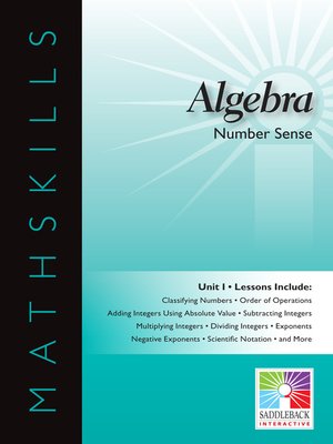 cover image of Algebra 1: Number Sense